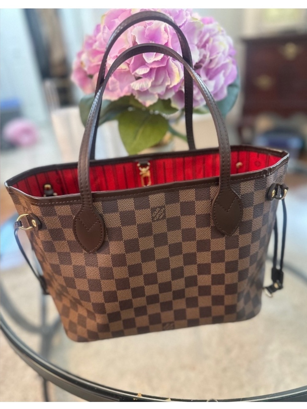 Authentic Louis Vuitton Neverfull PM in Damier Ebene Datecode VI4009